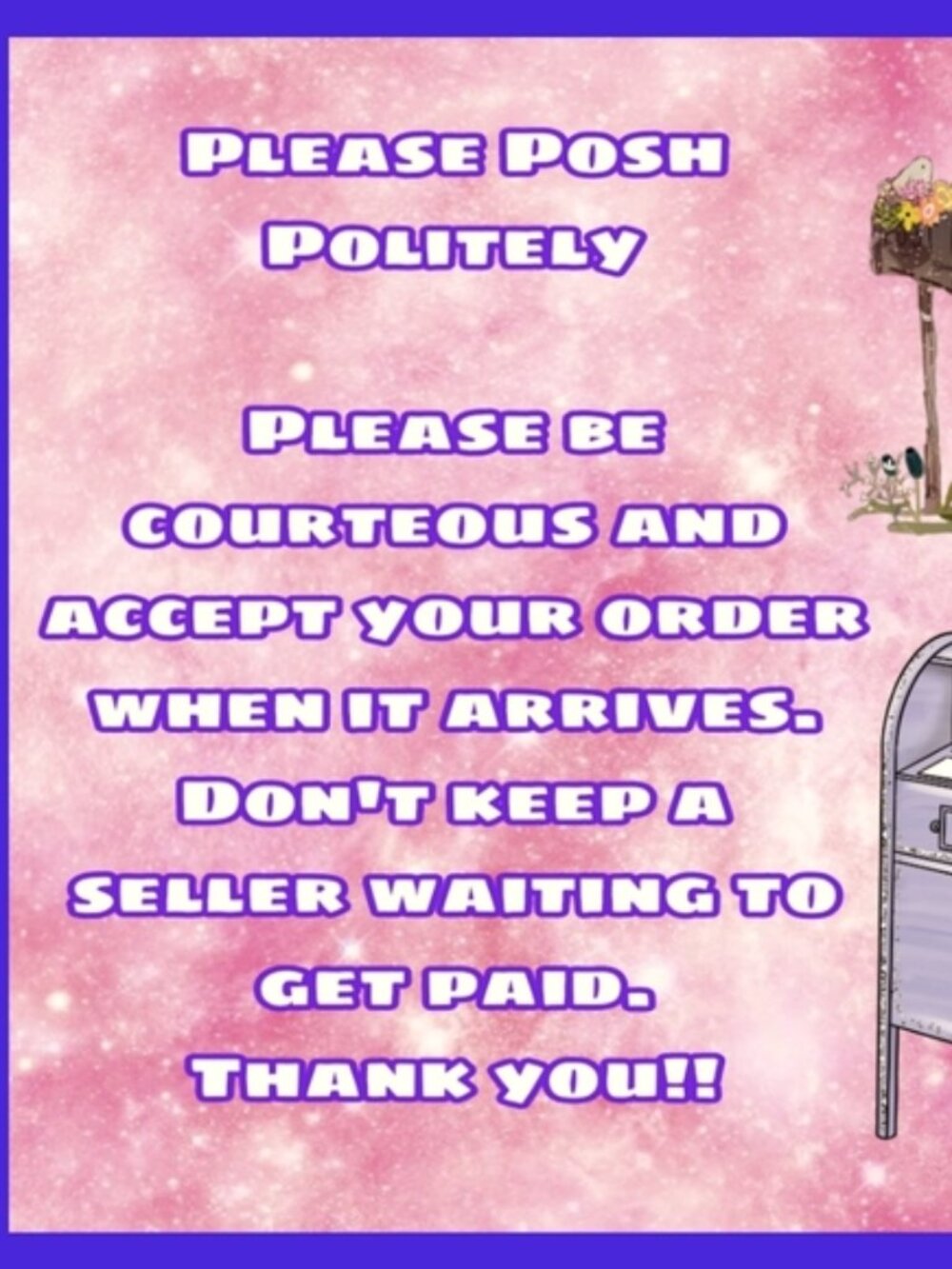 Please do not make sellers wait for their funds!